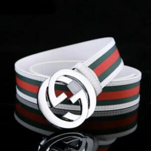 ceinture Gucci rouge-vert-blanc