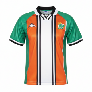 Maillot de Côte d'Ivoire Vintage  "Kappa Vertical Stripes"